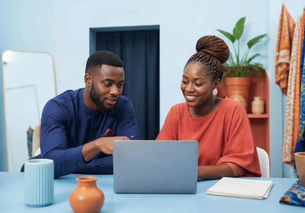 Tens strategist working with a Nigerian business owner